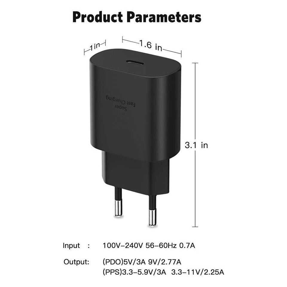 Nopea Laturi 25 W Type C PD Super USB-C - Dapteri - Dapteri