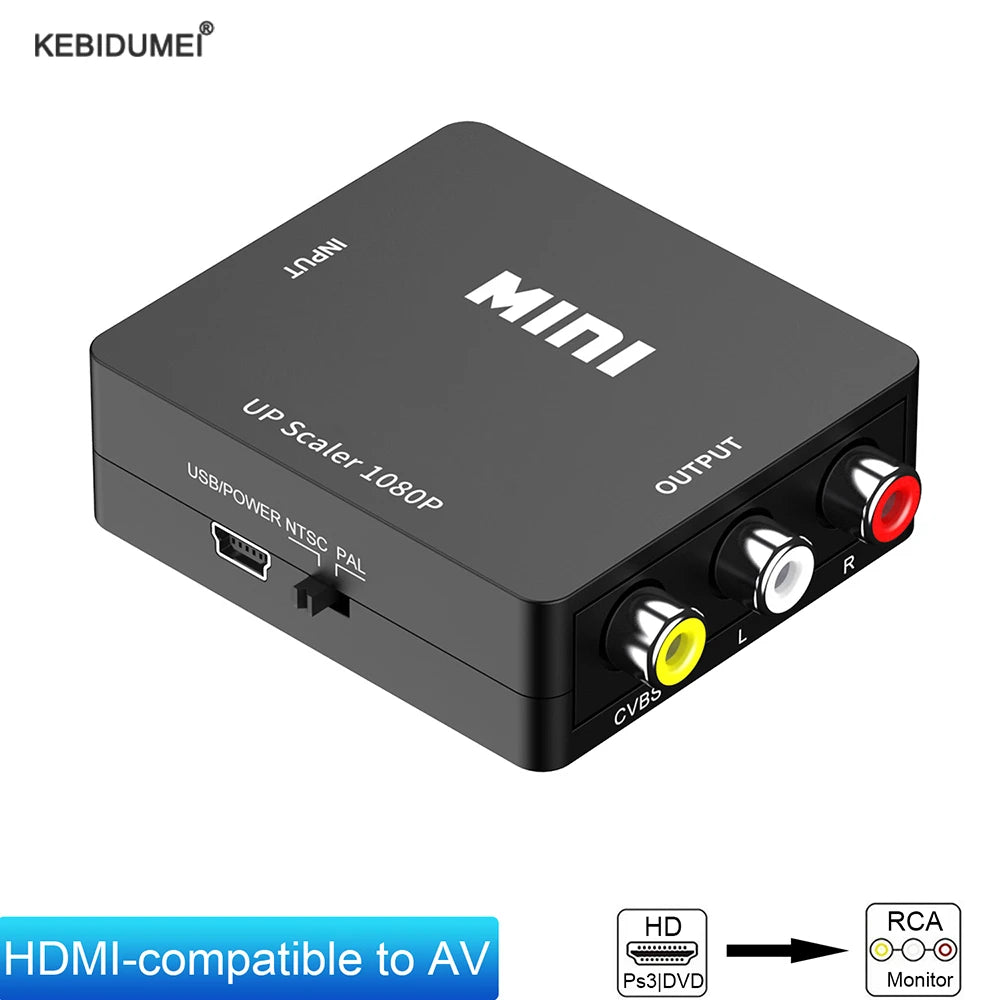 Hdmi -Rca -Sovitin / Signaalimuunnin - Dapteri