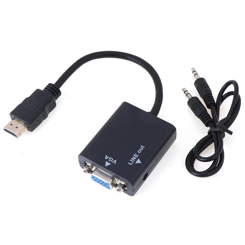 videnskabelig glimt Roux HDMI/VGA Adapter With 3.5mm AUX Cable – Dapteri