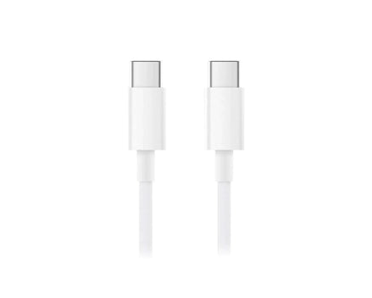 Dapteri Usb-C - Usb-C 20w/5a -Kaapeli 1m - Valkoinen - Dapteri