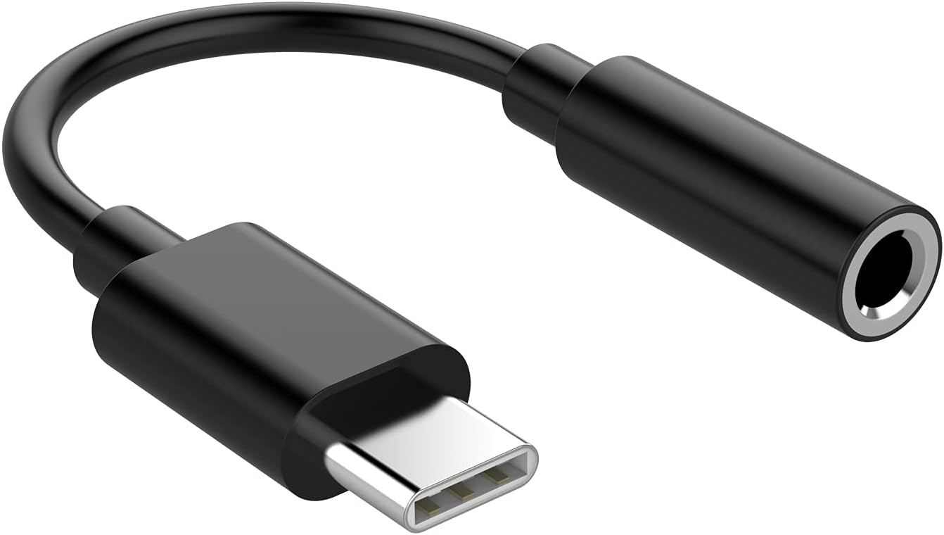 USB-C/ 3.5 mm -Adapteri - Musta - Dapteri - Dapteri