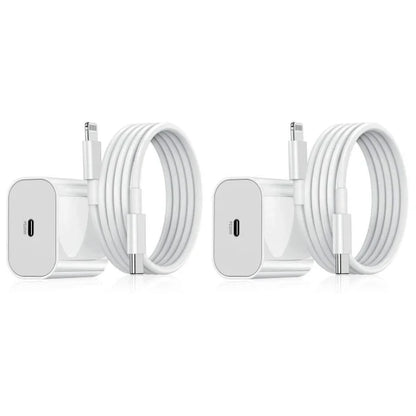 iPhone Pikalaturi 20W Usb-C - Lightning - Kaapeli 2.4A 1m - Valkoinen - Dapteri - Dapteri