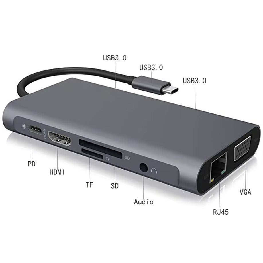 USB C - Multiport Dock 11-in-1 - Dapteri