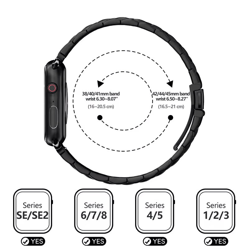 Apple Watch Teräsranneke 38/40/41/42/44/45/49mm  - Dapteri - Dapteri