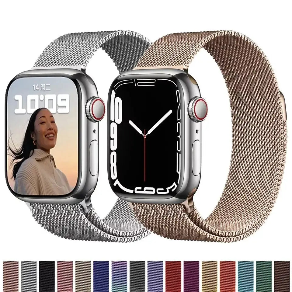 Apple Watch 42 / 44 / 45 / 49mm Mesh Ranneke, Eri Väreissä - Dapteri - Dapteri