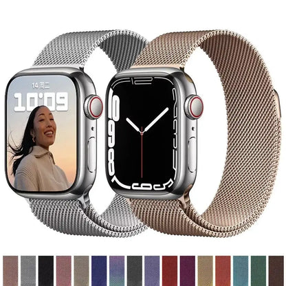 Apple Watch 42 / 44 / 45 / 49mm Mesh Ranneke, Eri Väreissä - Dapteri - Dapteri