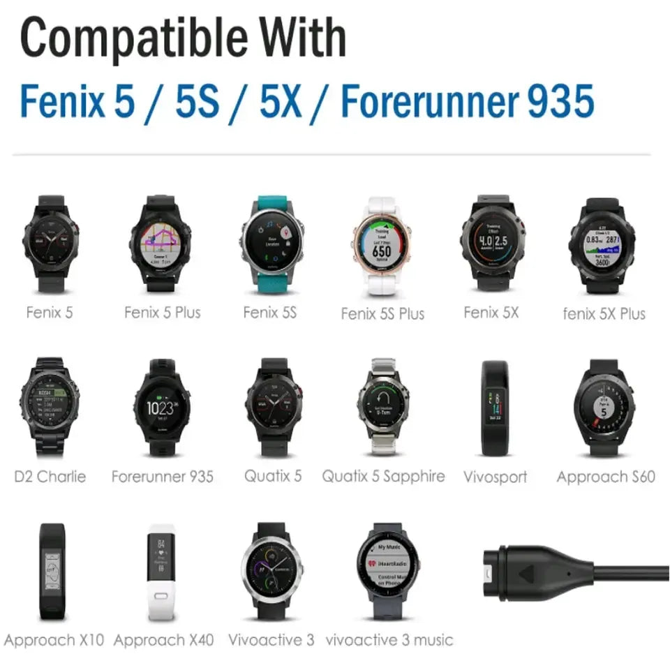 Watch Charger For Garmin Fenix 5 5S 5X 6 6S 6X 7 7S 7X Forerunner 945 935 245 Venu Instinct - Dapteri - Dapteri