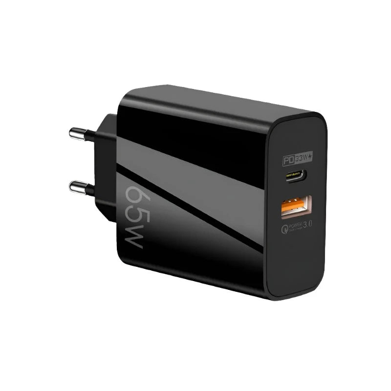 Pikalaturi 65W GaN Laturi QC 3.0 PD3.0 USB-C PD - Dapteri - Dapteri