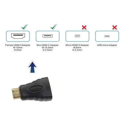 Mini HDMI-Sovitin Hdmi-Ulostuloa - Dapteri - Dapteri