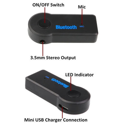 Langaton Auton Bluetooth 5.0 -Vastaanotinsovitin 3,5 mm AUX - Dapteri - Dapteri