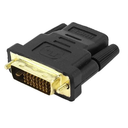 DVI-HDMI-Sovitin Kaksisuuntainen DVI D 24+1 Uros-HDMI-Naaraskaapeli - Dapteri - Dapteri