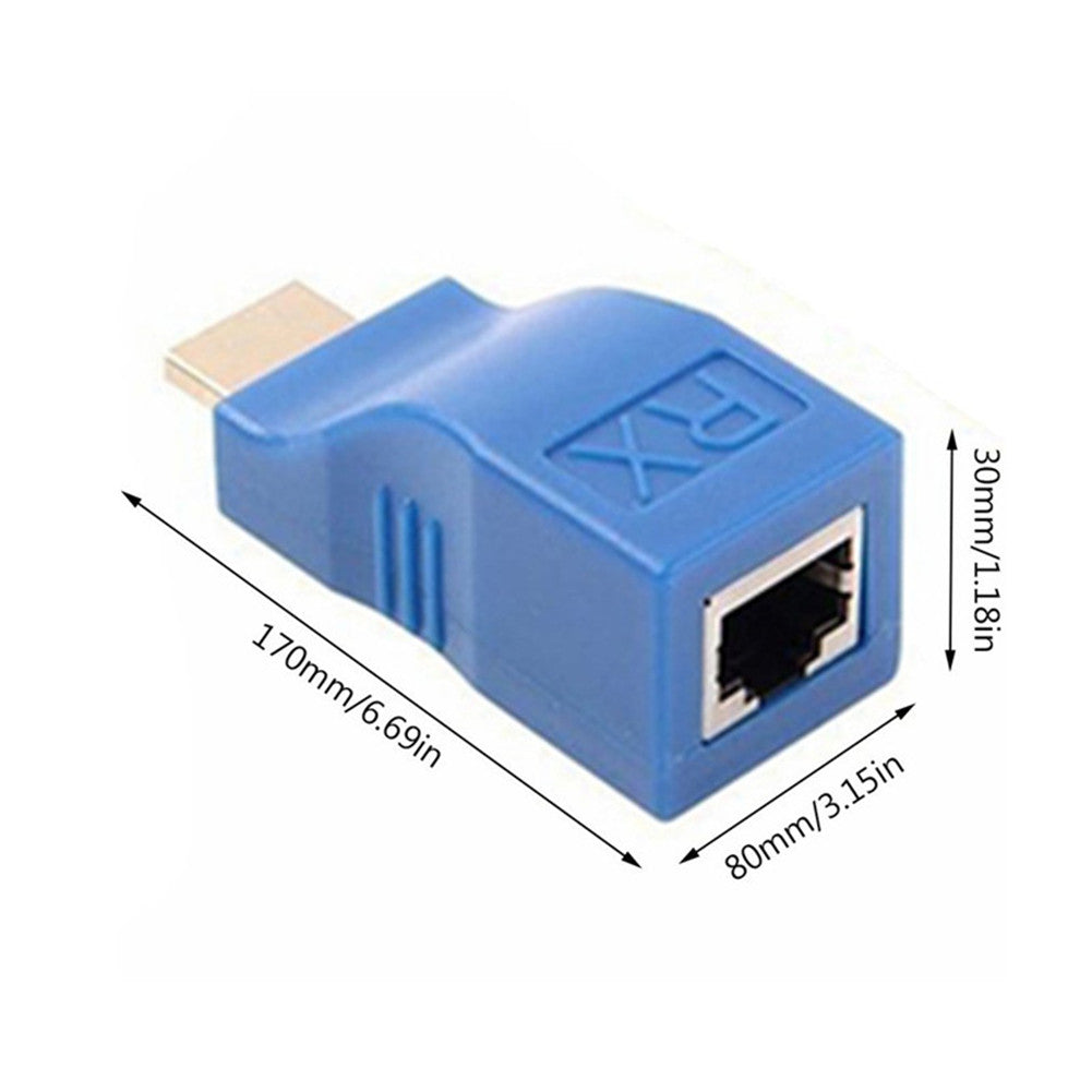 RJ45 4K HDMI Extender -Laajennus Jopa 30 Metriin Yli CAT5e Cat6 Verkon Ethernet LAN - Dapteri - Dapteri