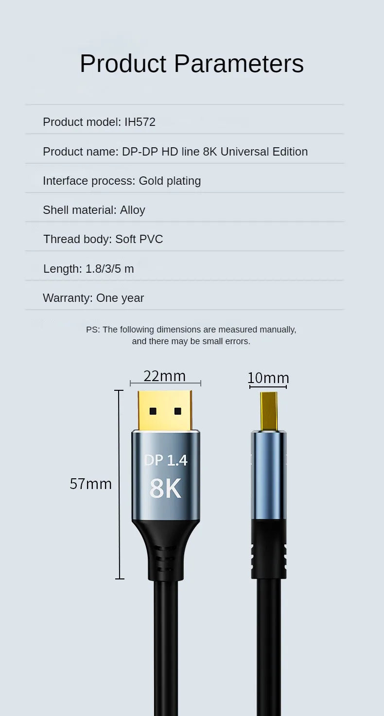 Displayport 1.4 Gaming 240Hz 8K/4K - Dapteri - Dapteri