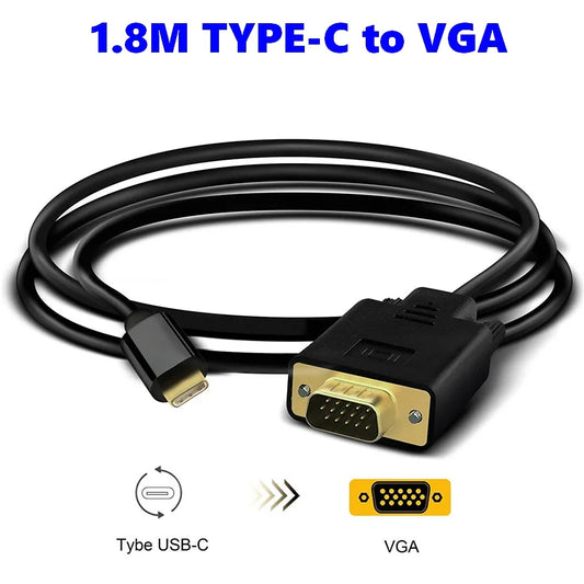 1.8M Type-c to VGA - Dapteri