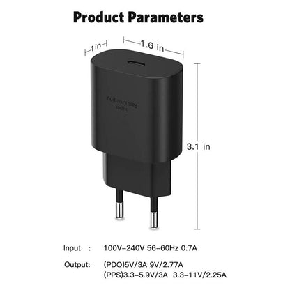 Nopea Laturi 25 W Type C PD Super USB-C - Dapteri - Dapteri