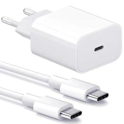 Samsung Pikalaturi 20W Usb-C Virtalähde + Kaapeli 1m, 3A Kaksi Pakkaus- Valkoinen - Dapteri - Dapteri