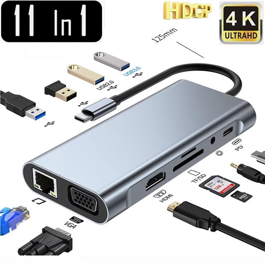 USB C - Multiport Telakka 11-in-1 - Dapteri