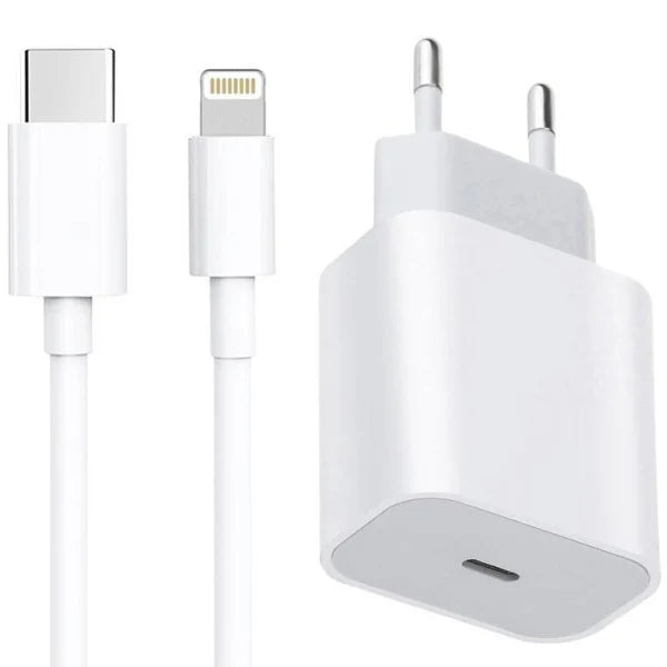 iPhone Laturi 25W Pikalaturi Usb-C - Lightning - Kaapeli 1m - Dapteri - Dapteri