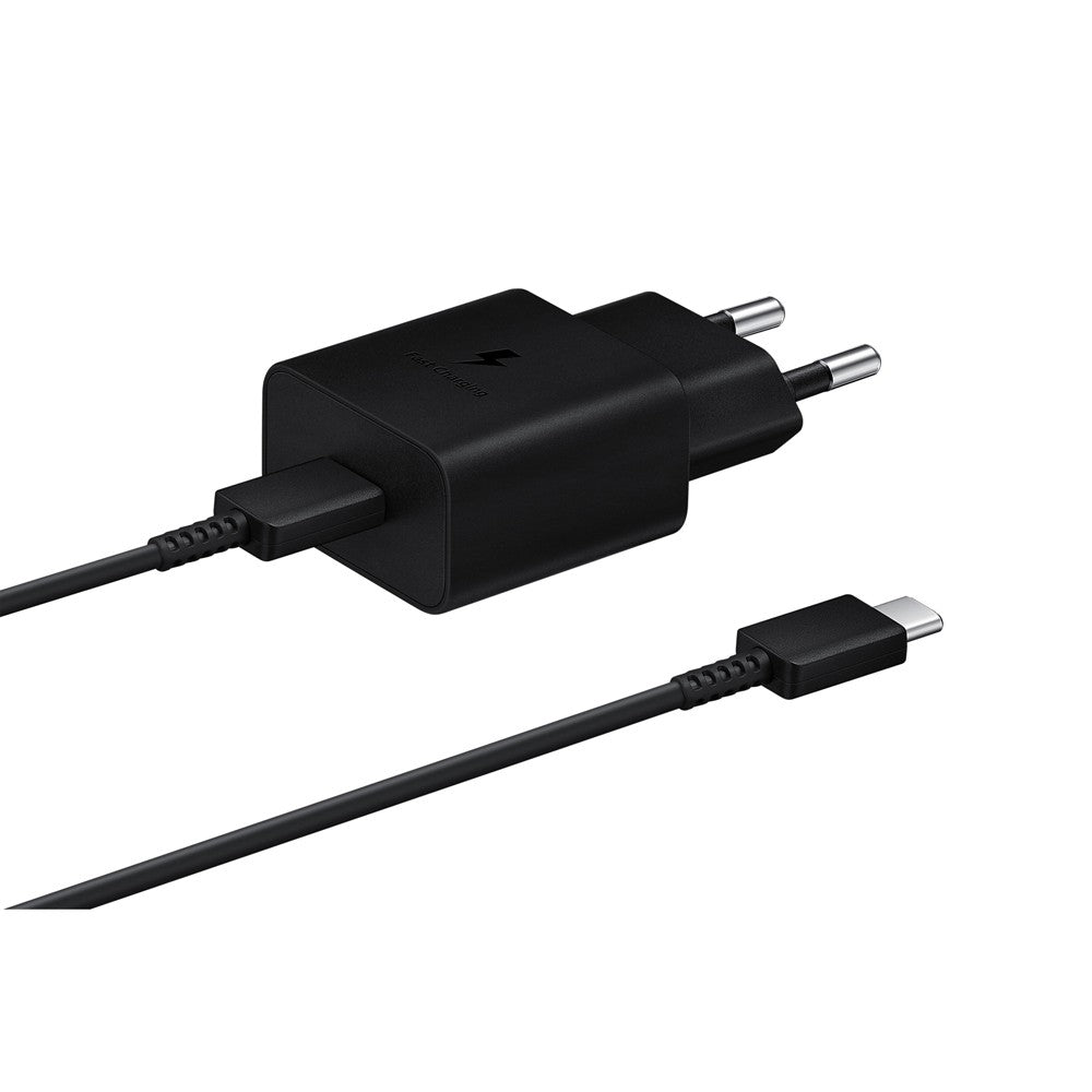 Dapteri Pikalaturi 25W Usb-C Virtalähde + Kaapeli 1m, 3A - Musta - Dapteri