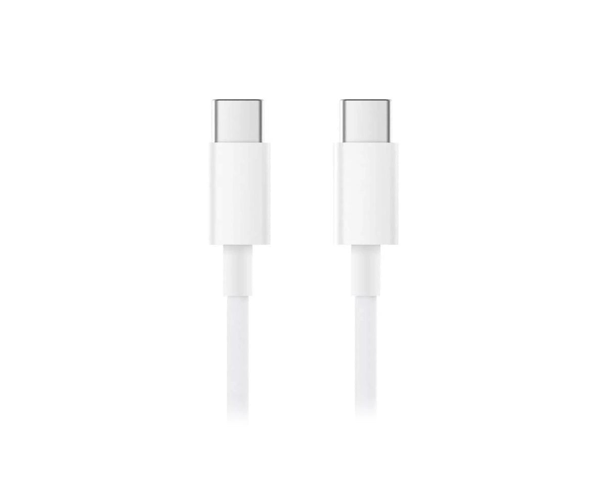 Dapteri Usb-C - Usb-C 20w/5a -Kaapeli 1m - Valkoinen - Dapteri