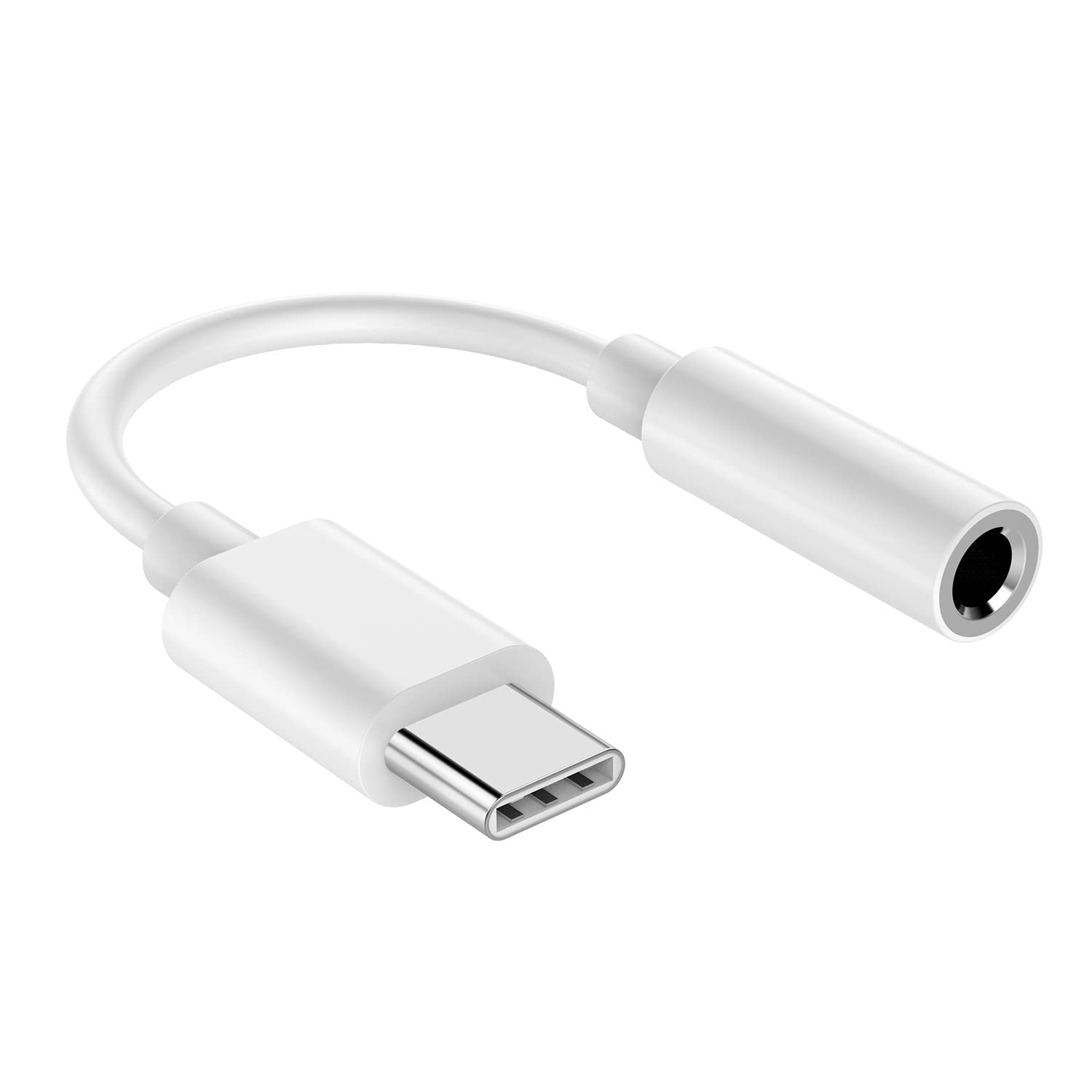 Dapteri USB-C/ 3.5 mm -adapteri - Valkoinen - Dapteri