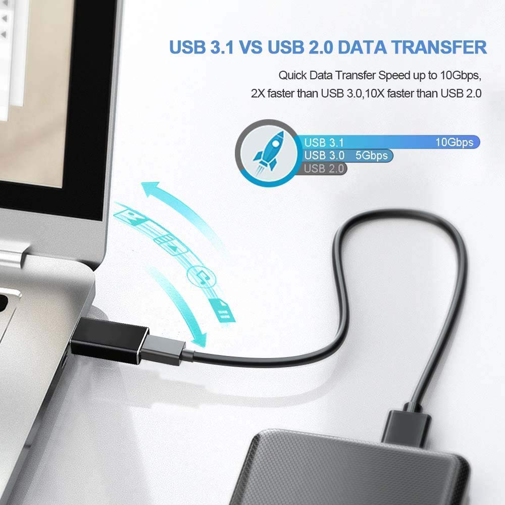 Dapteri USB 3.0 Type A Mies - USB 3.1 Type C Naaras -Liittimen Muuntimen Adapteri Type-c USB-Standardin Lataus- Ja Tietojen Siirto Adapteri - Dapteri