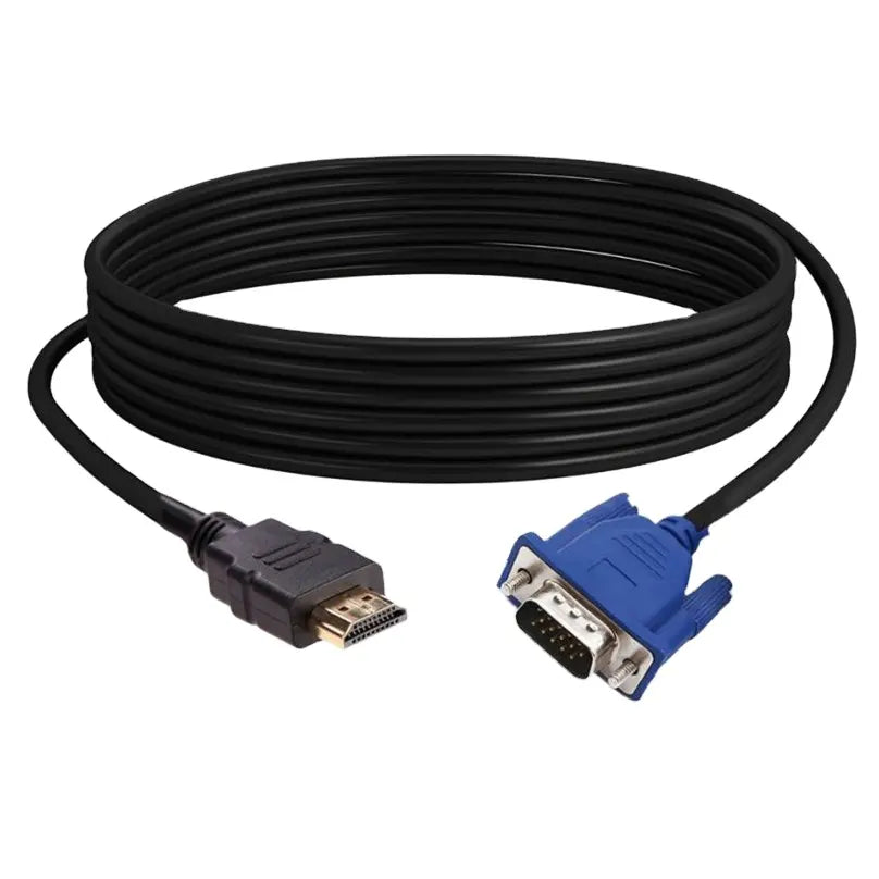 Dapteri 1080p 1.8M HDMI-VGA-Kaapeli HDMI-Mies VGA 15-Napaiselle 1.8 Metrin HD-Kaapeli Kullattu Liitin Tietokoneelle, Tableteille, Kannettaville Tietokoneille, Televisiolle - Dapteri