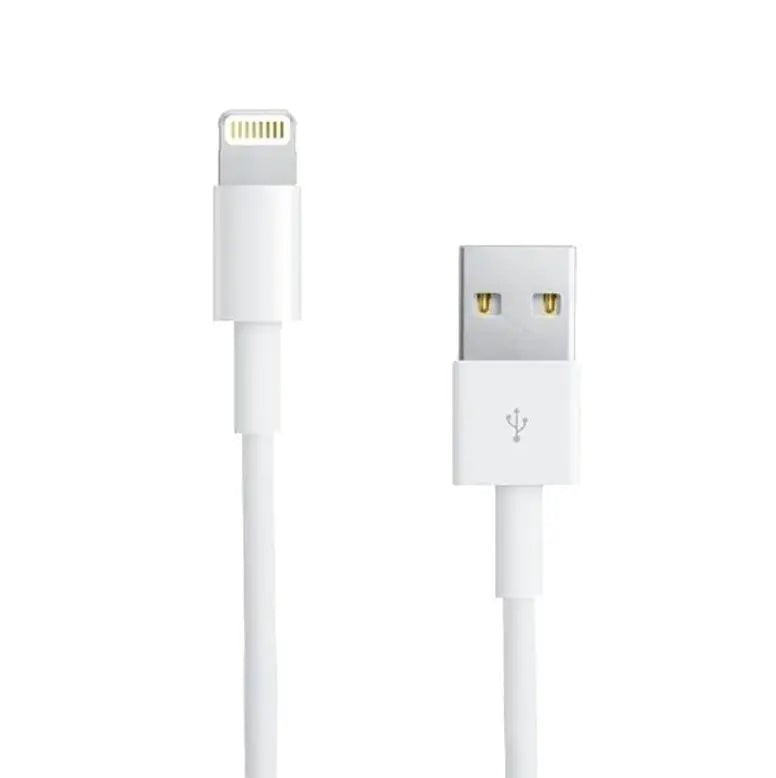 Dapteri Valkoinen USB-A/ Lightning -kaapeli 5V, 2.1A - 1m - Dapteri